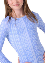 O'Neill Girls' Surf Abstract Twist Back Long Sleeve Surf Suit (Big Kid)