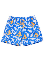 Snapper Rock Boys' Shark Squad Swim Trunk (Toddler, Little Kid, Big Kid)