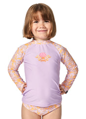 Rip Curl Girls' Rainbow Tide Long Sleeve Bikini Set (Toddler, Little Kid)