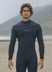 Xcel Men's 4/3 mm Comp+ Chest Zip Full Wetsuit
