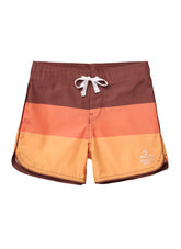 Seaesta Surf Boys' Scallop Triple Scoop Retro Flare Board Short (Toddler, Little Kid, Big Kid)
