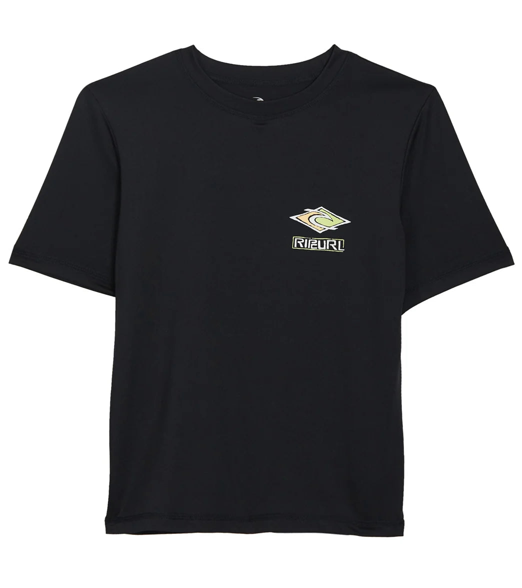 Rip Curl Boys' Tube Head Short Sleeve Rashguard (Big Kid)