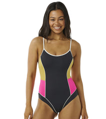 Rip Curl Women's Hibiscus Heat Splice One Piece Swimsuit
