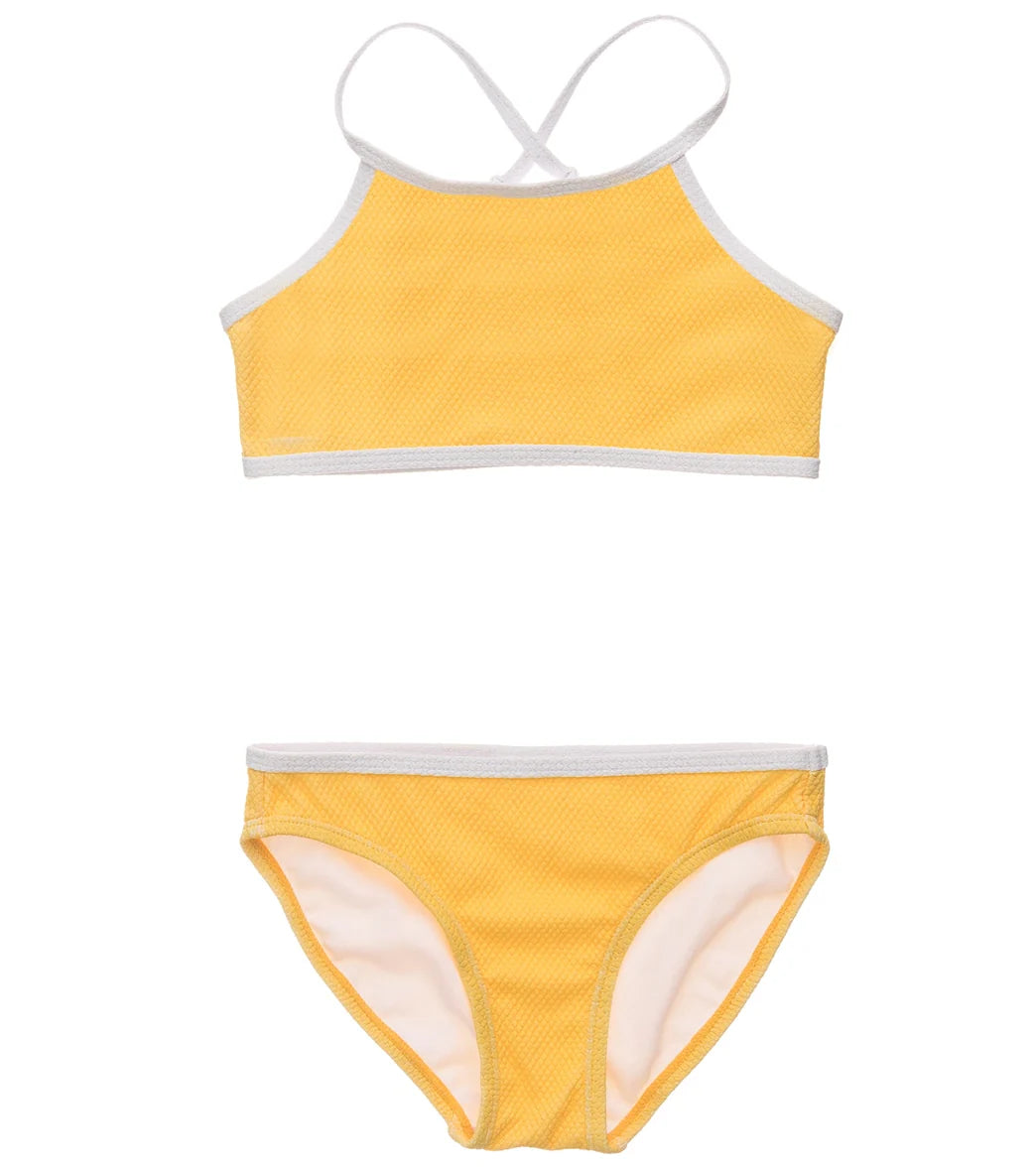 Snapper Rock Girls' Marigold Sports Two Piece Bikini Set (Big Kid)