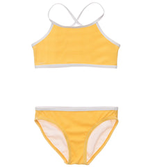 Snapper Rock Girls' Marigold Sports Two Piece Bikini Set (Big Kid)