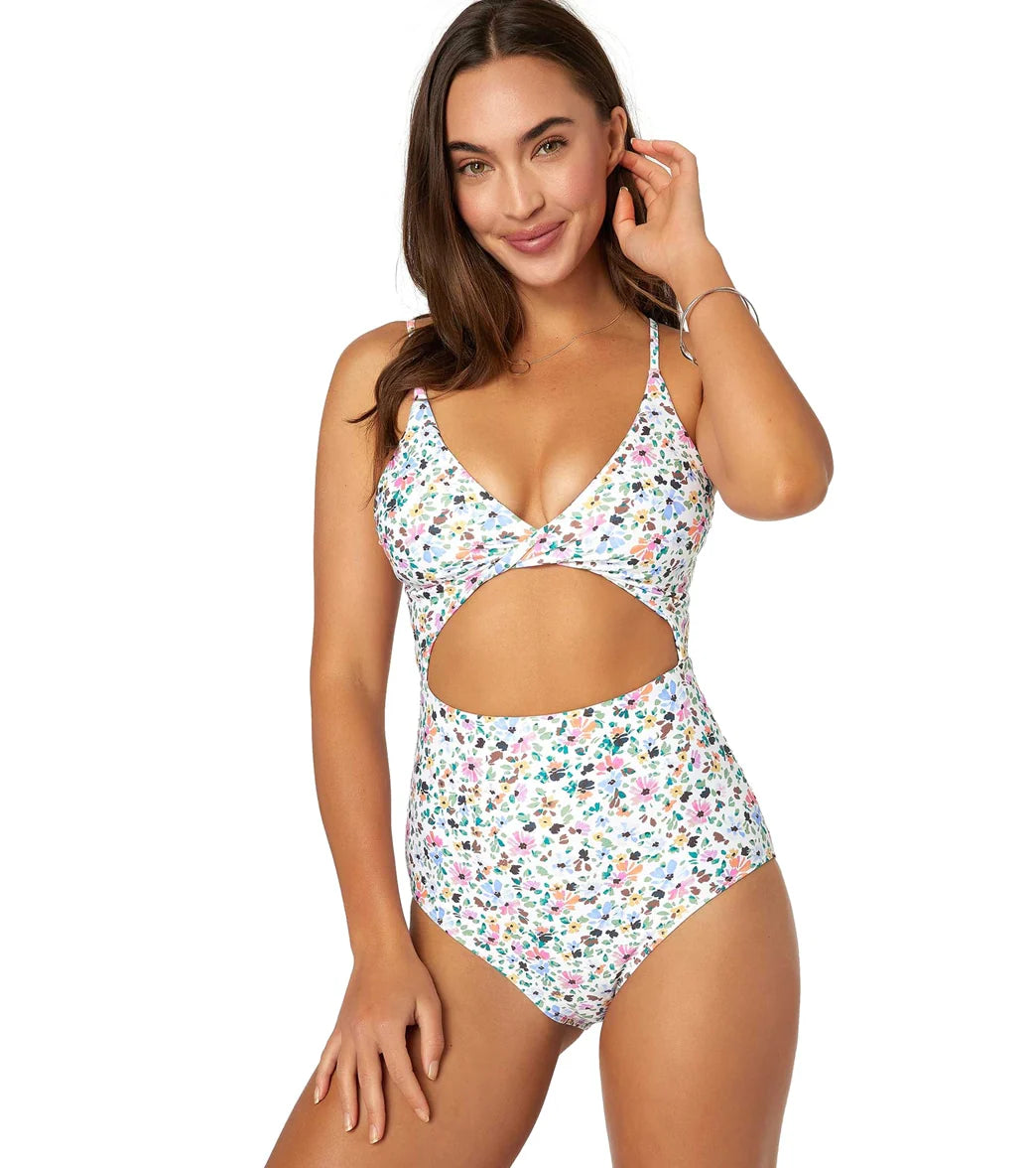 O'Neill Women's Maggie Ditsy Twisted One Piece Swimsuit