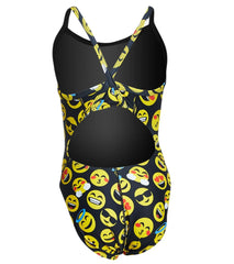 iSwim Emoji Thin Strap One Piece Swimsuit Youth (22-28)