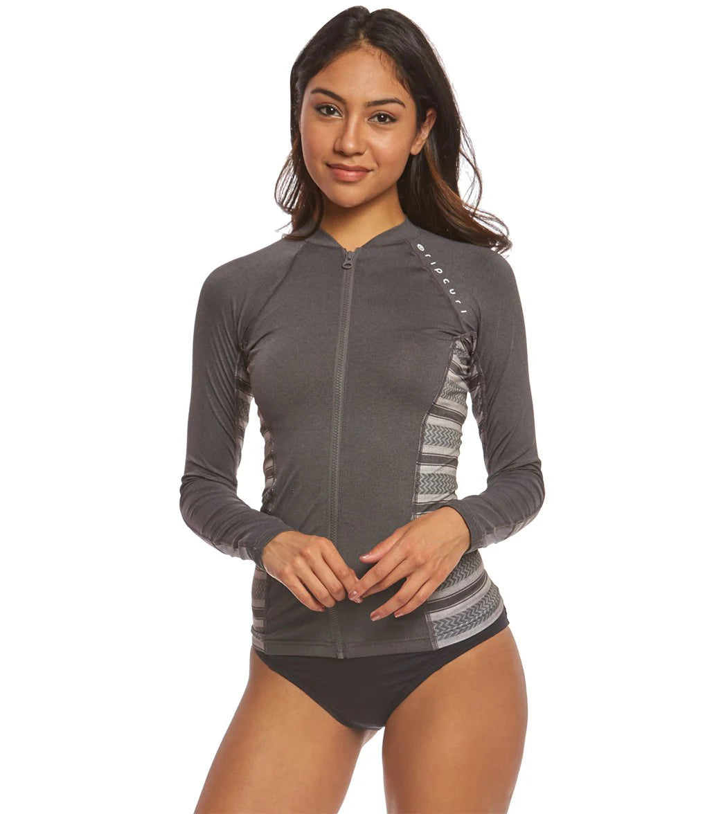Rip Curl Women's Trestles Long Sleeve Front Zip Rash Guard