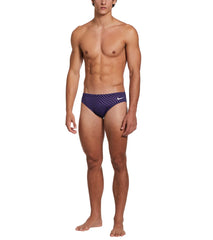 Nike Men's Drippy Check Brief Swimsuit