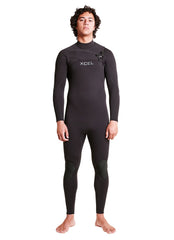 Xcel Men's 4/3 mm Comp+ Chest Zip Full Wetsuit