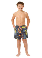 Rip Curl Boys' Mason Liquid Trips Volley Swim Trunk (Big Kid)