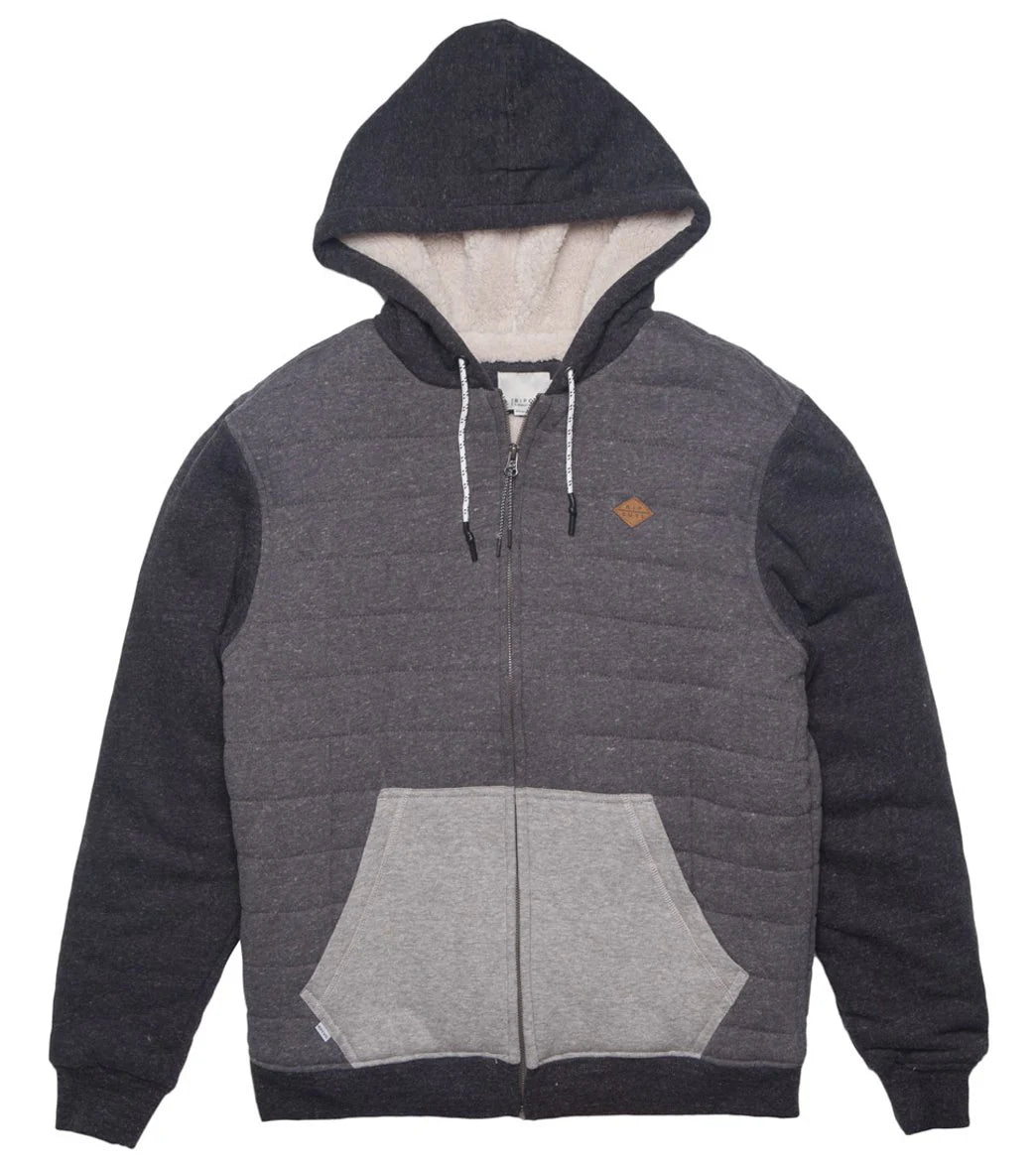 Rip Curl Men's Surf Check Sherpa Fleece Hooded Jacket