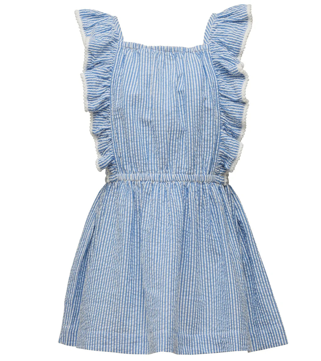 Snapper Rock Girls' Cornflower Frilled Beach Dress (Toddler, Little Kid)