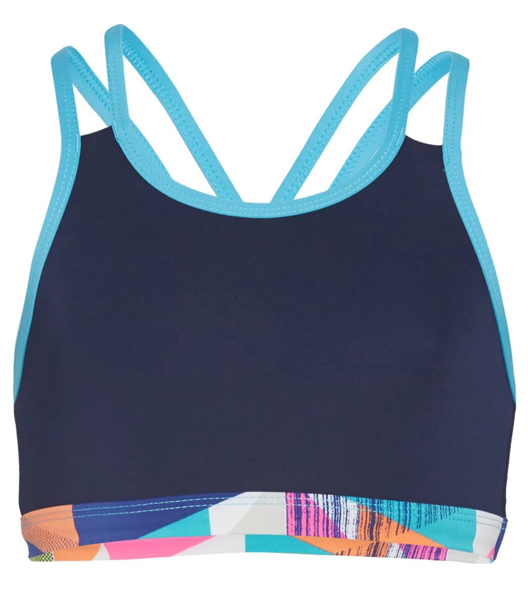 TYR Girls' Jigsaw Olivia Bikini Top (Little Kid, Big Kid)