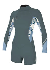 O'Neill Women's 2/1mm Bahia Back Zip Long Sleeve Springsuit Wetsuit