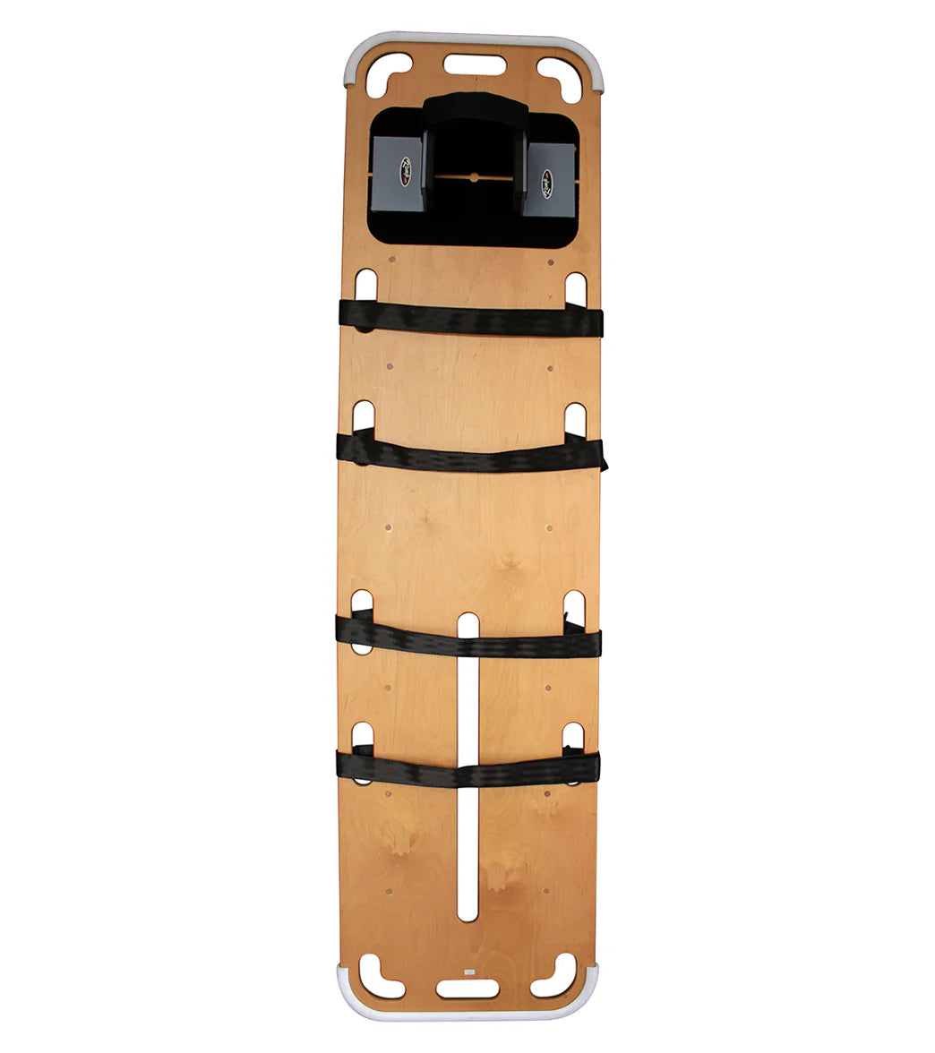 KEMP USA TG Aquatic Wooden Spineboard Kit (Board, Headblocks, Straps)