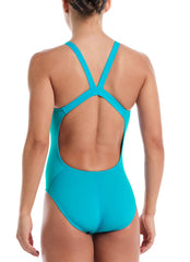 Nike Women's HydraStrong Solid Poly Fast Back One Piece Swimsuit