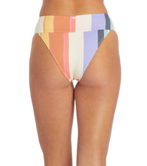Rip Curl Women's Heat Wave Cheeky Mid Rise Bikini Bottom