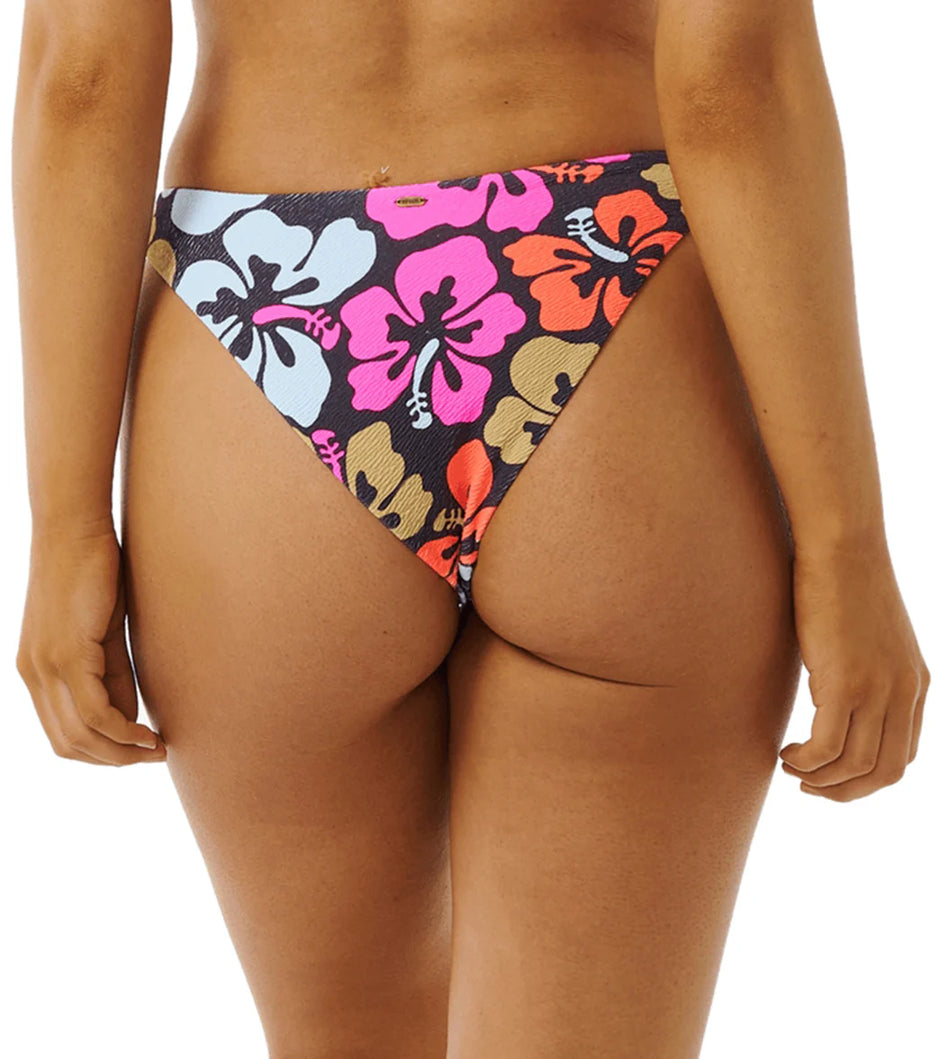 Rip Curl Women's Hibiscus Heat High Cut Cheeky Bikini Bottom