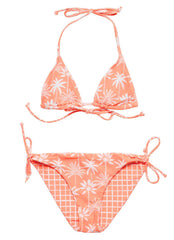 Snapper Rock Girls' Cali Palms Sustainable Triangle Two Piece Bikini Set (Big Kid)