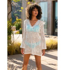 La Blanca Women's Waverly Covers V Neck Tunic