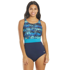 TYR Women's  Cabo Belted Controlfit  Chlorine Resistant One Piece Swimsuit