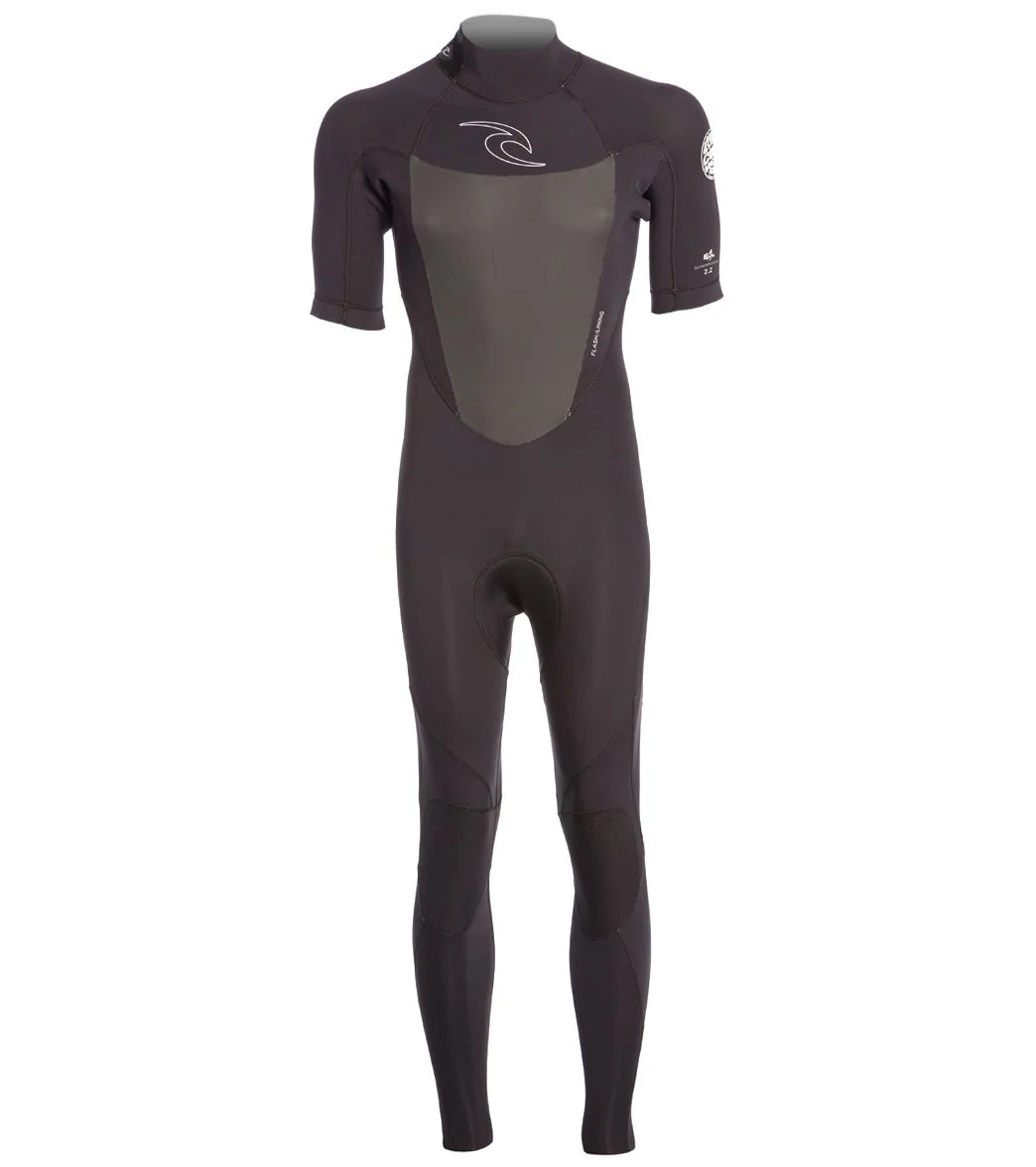 Rip Curl Men's 2mm Dawn Patrol Back Zip Short Sleeve Full Suit Wetsuit