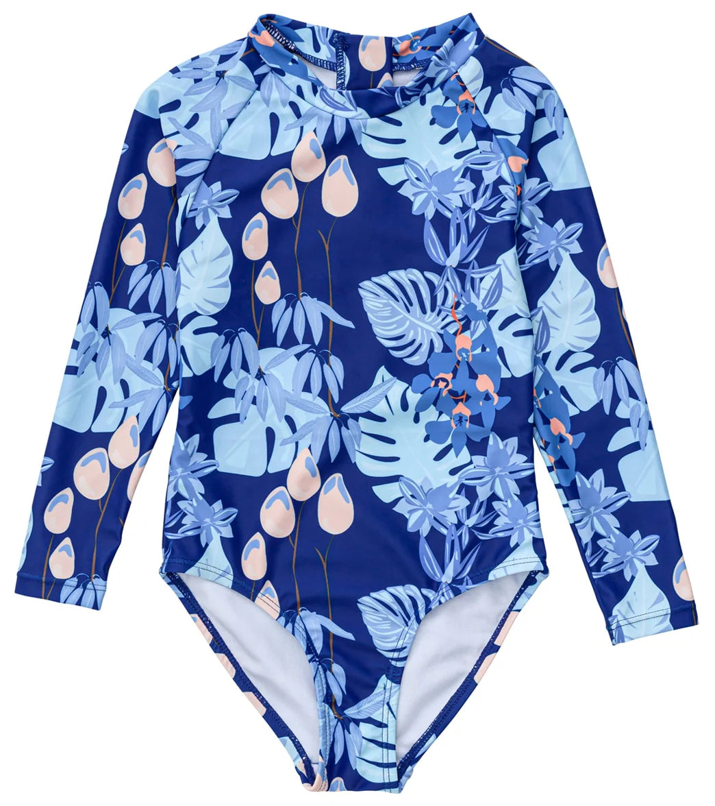 Snapper Rock Girls' Mango Tango Sustainable LS Surf Suit (Toddler, Little Kid, Big Kid)