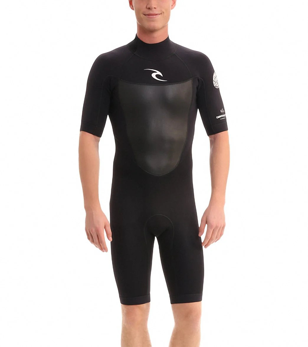 Rip Curl Men's 2MM Dawn Patrol Back Zip S/S Spring Suit