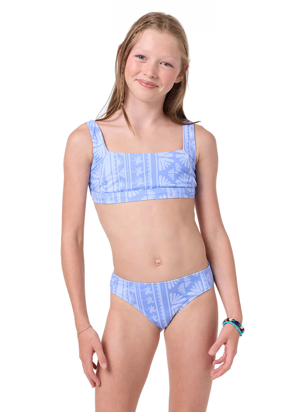 O'Neill Girls' Surf Abstract Square Neck Tank Two Piece Bikini Set (Big Kid)