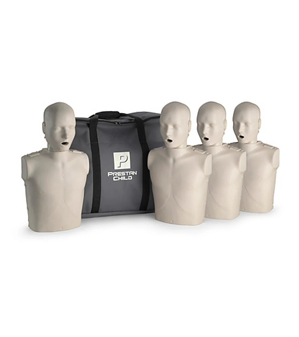Prestan Professional Child CPR-AED Training Manikins 4 Pack & Kit