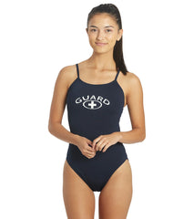 Waterpro Women's Guard Open V Back One Piece Swimsuit