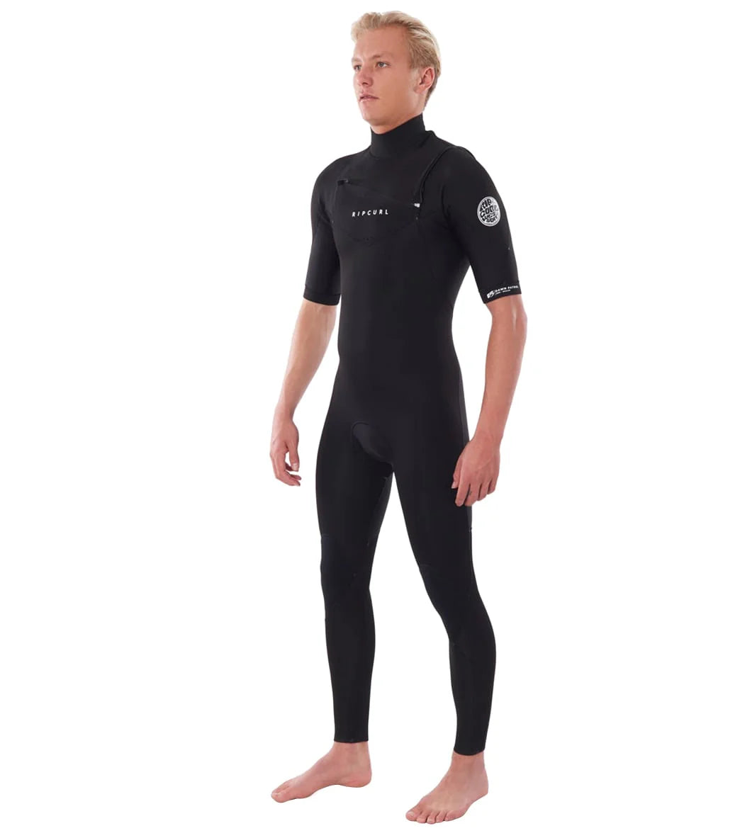 Rip Curl Men's 2mm Dawn Patrol Chest Zip Short Sleeve Fullsuit Wetsuit