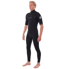 Rip Curl Men's 2mm Dawn Patrol Chest Zip Short Sleeve Fullsuit Wetsuit