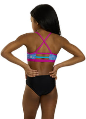 TYR Girls' Sunray Trinity Bikini Top (Big Kid)