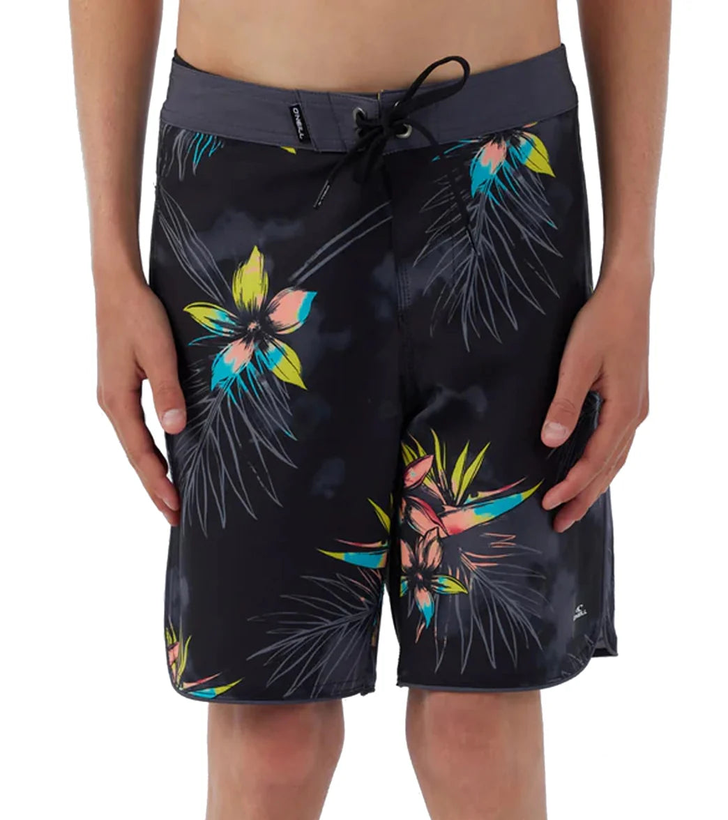 O'Neill Boys' 16" Hyperfreak Mysto Scallop Board Shorts (Big Kid)