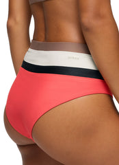 prAna Women's Color Block Baja Bound High Rise Bikini Bottom