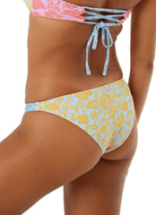 Roxy Women's Tapestry Patchwork Cheeky Bikini Bottom