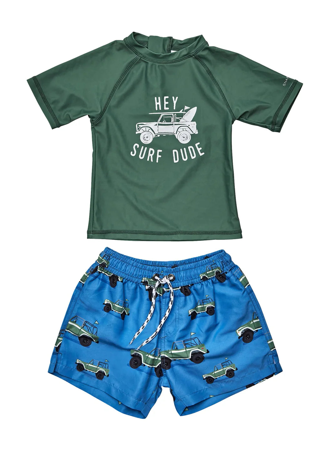 Snapper Rock Boys' Surf Safari Short Sleeve Rash Guard Set (Baby)