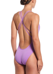 Nike Women's HydraStrong Solid Spider Back One Piece Swimsuit