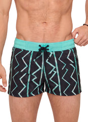 Sauvage Men's Vintage Retro Lycra Swim Trunks