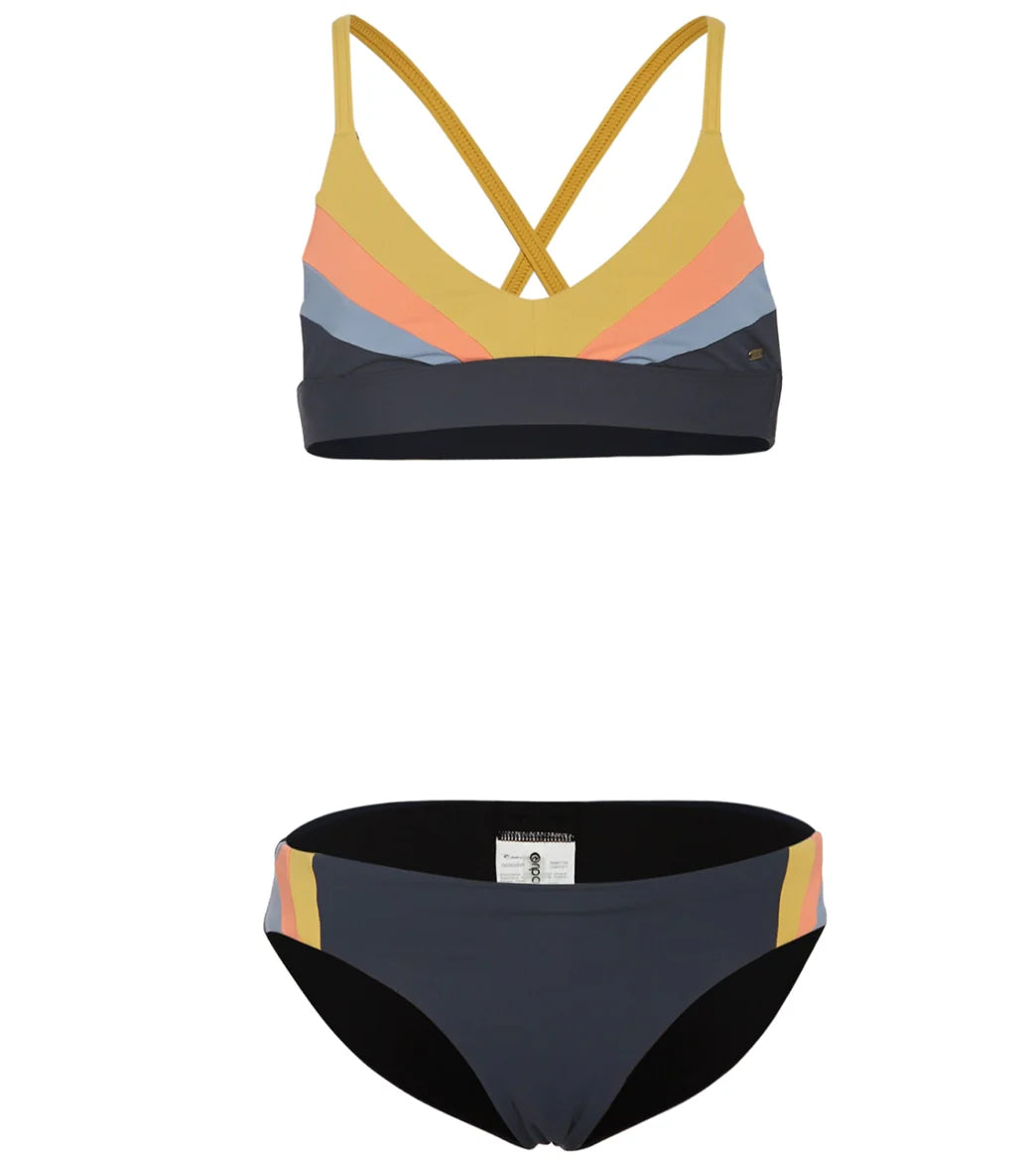 Rip Curl Girls' Melting Waves Two Piece Bikini Set (Big Kid)