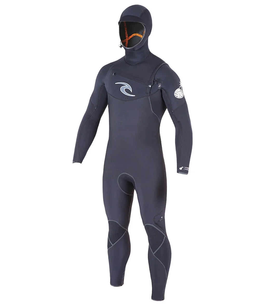 Rip Curl Men's 4.5/3.5mm E-Bomb Hooded Chest Zip Fullsuit Wetsuit