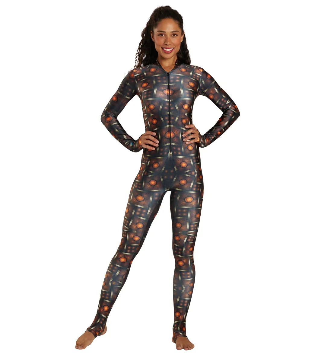 SlipIns Women's Power House Zippered Unitard