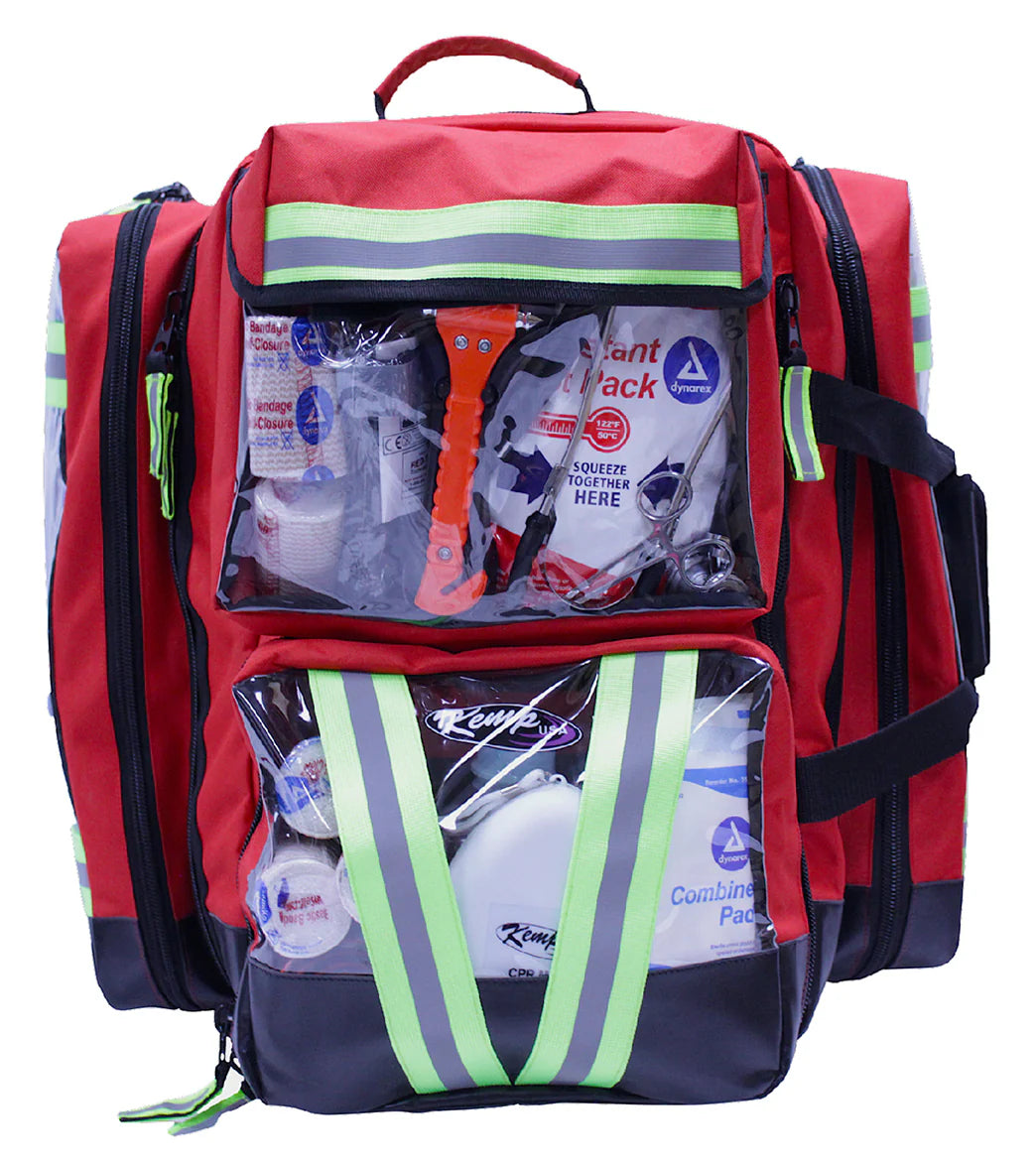 KEMP USA Ultimate EMS Backpack with Clear Pockets