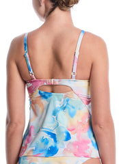 Nike Women's Aquarelle V-Neck Tankini Top