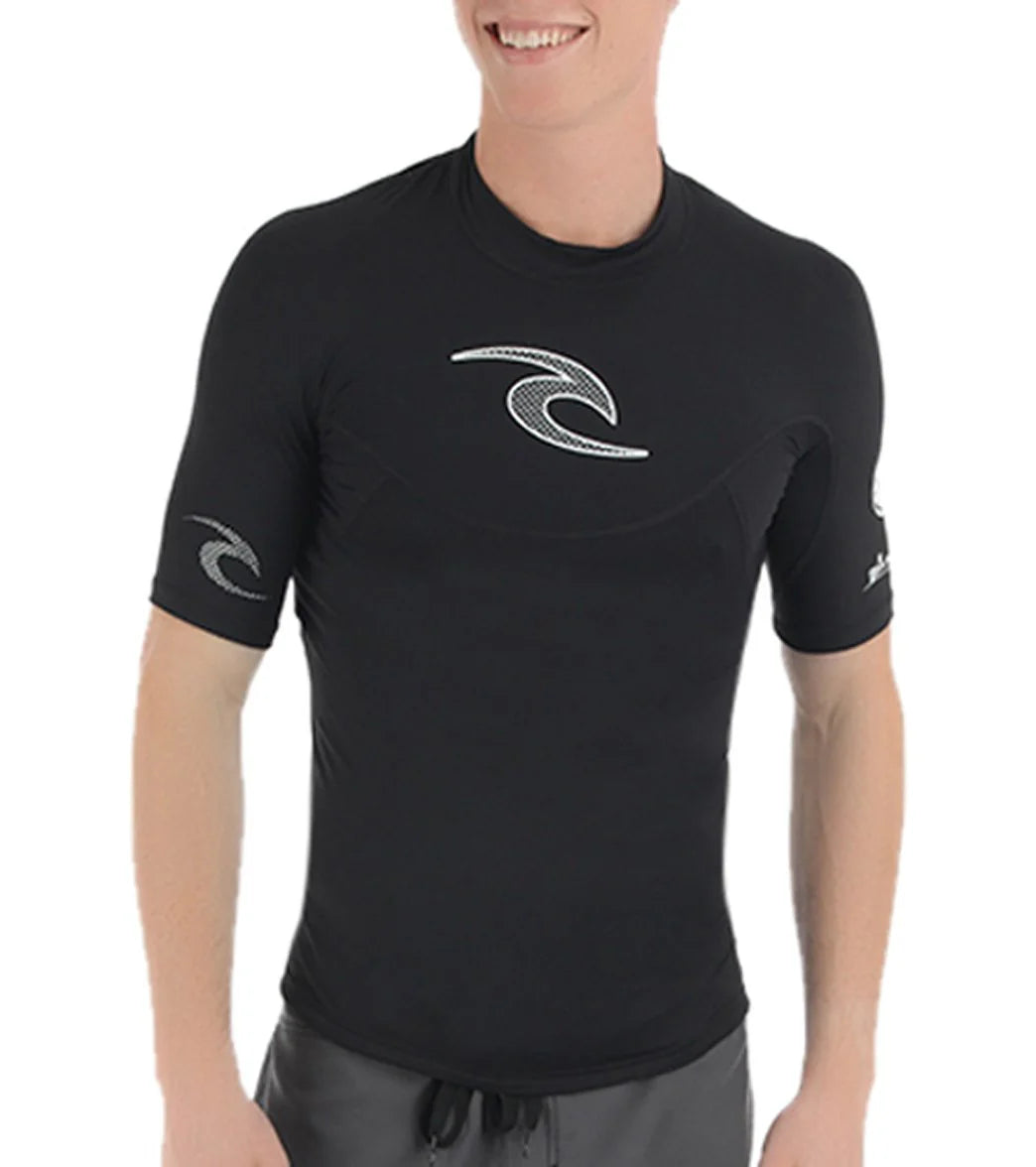 Rip Curl Men's Bomb 8OZ Short Sleeve Rashguard