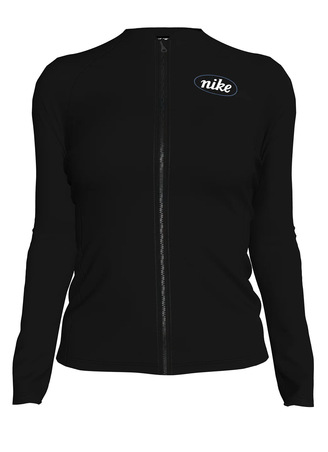 Nike Women's Long Sleeve Zip Hydro Rash Guard