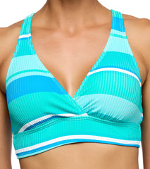 Next by Athena Women's Bermuda Stripe Soft Cup Bikini Top