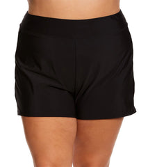 Penbrooke Plus Size Solid Swim Short